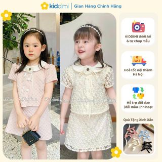 (XẢ KHO) Set tiểu thư sang chảnh cao cấp cho bé gái (tặng hoa cài ngẫu nhiên)