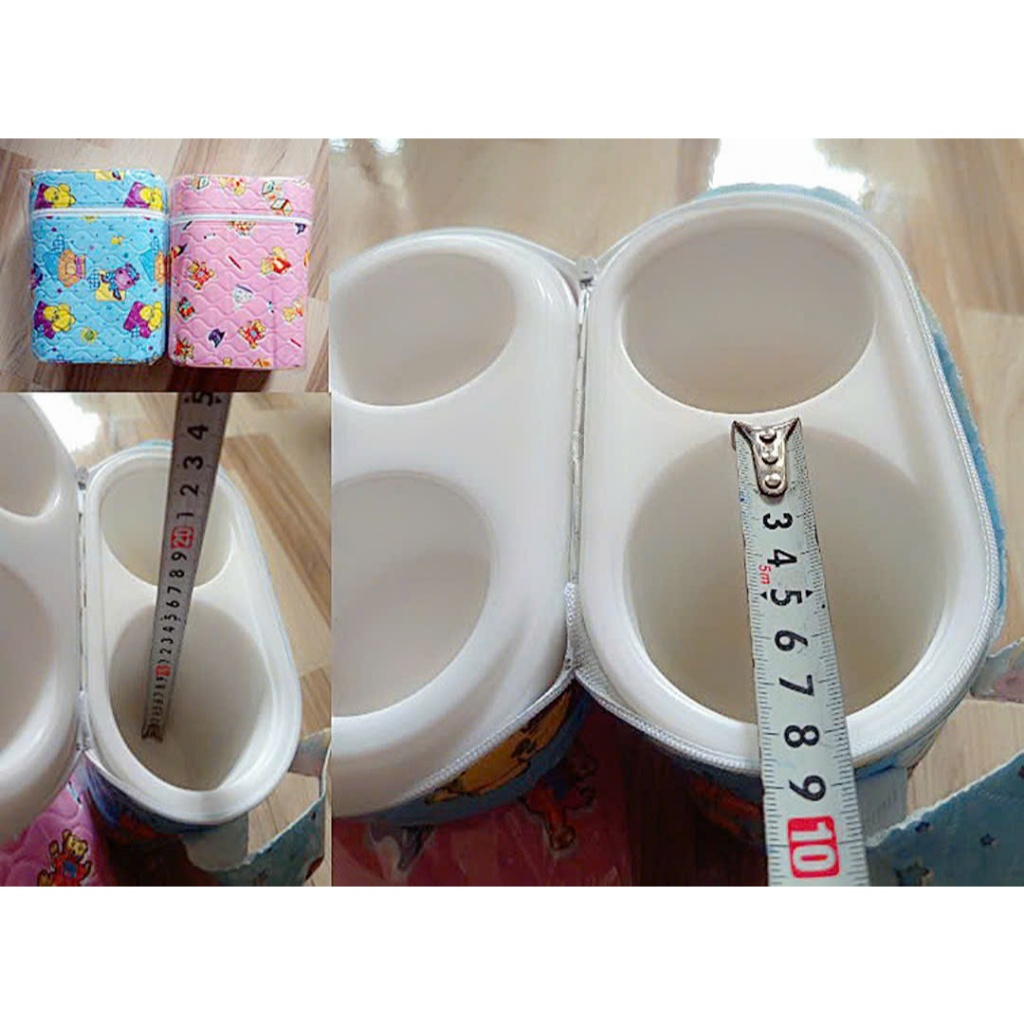 (Lưu ý về kích cỡ) Bình ủ sữa cổ rộng 7.5cm, cao 21cm  Bình giữ ấm sữa loại bình đôi