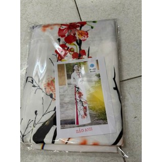 Vải áo dài hoa phượng