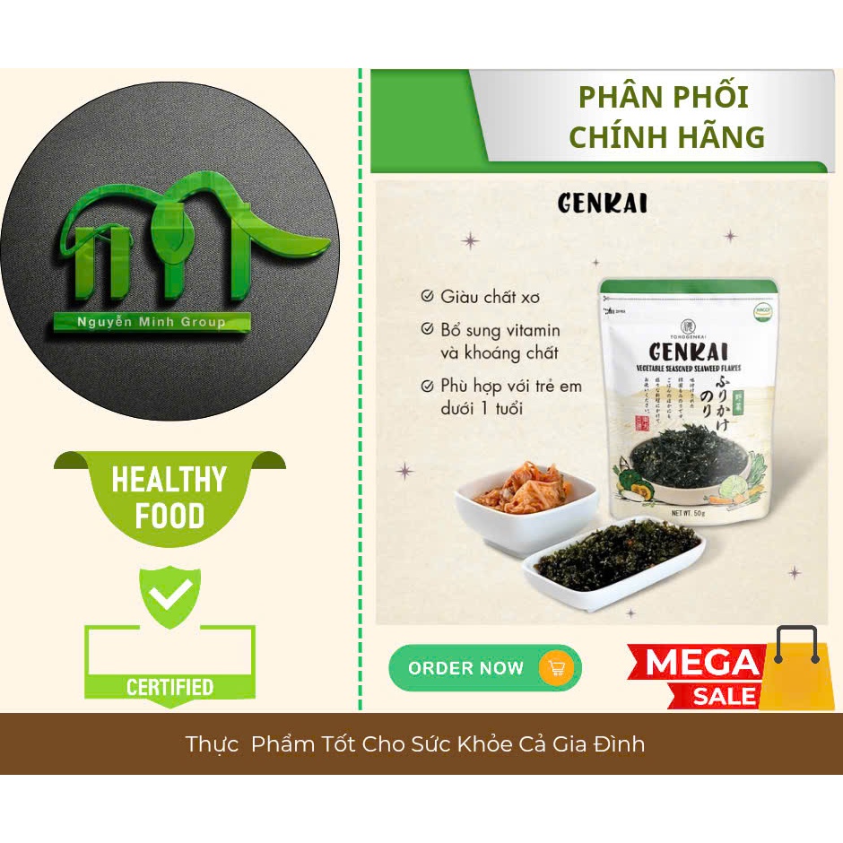 Rong Biển Trộn Cơm Rau Củ Genkai 40g