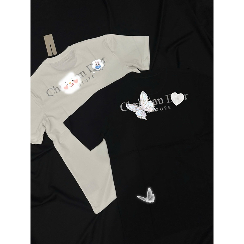 Áo thun  in Kim Tuyến bling bling bao bong tróc