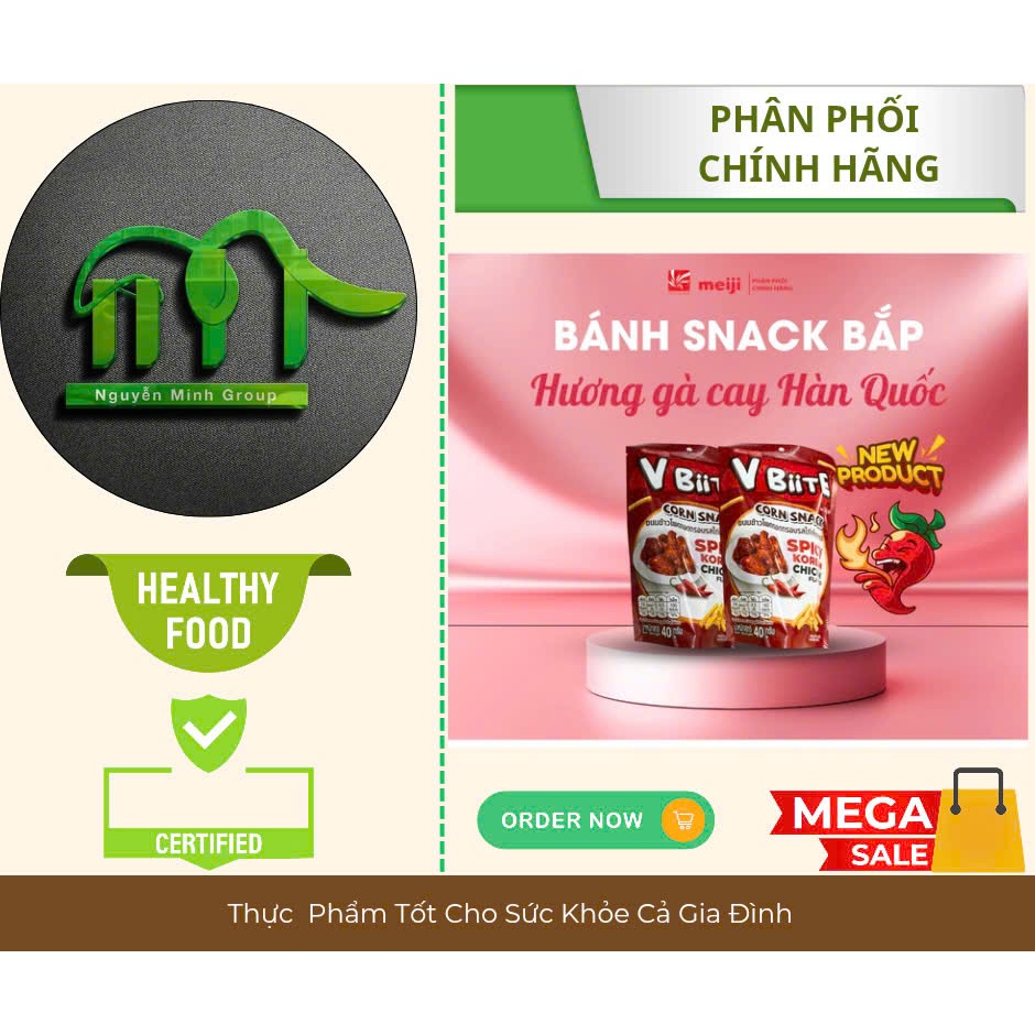 COMBO 2 GÓI - Bánh Snack Bắp Thái Lan Vfood  Vị Gà Quay 40g
