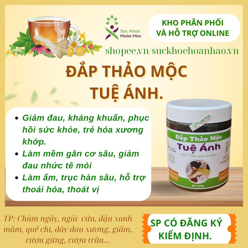 ĐẮP THẢO MỘC TUỆ ÁNH - SỨC KHOẺ HOÀN HẢO