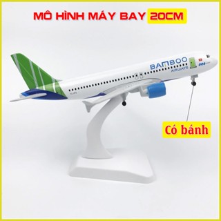  Máy bay mô hình kim loại  mô hình máy bay 20cm có bánh xe 