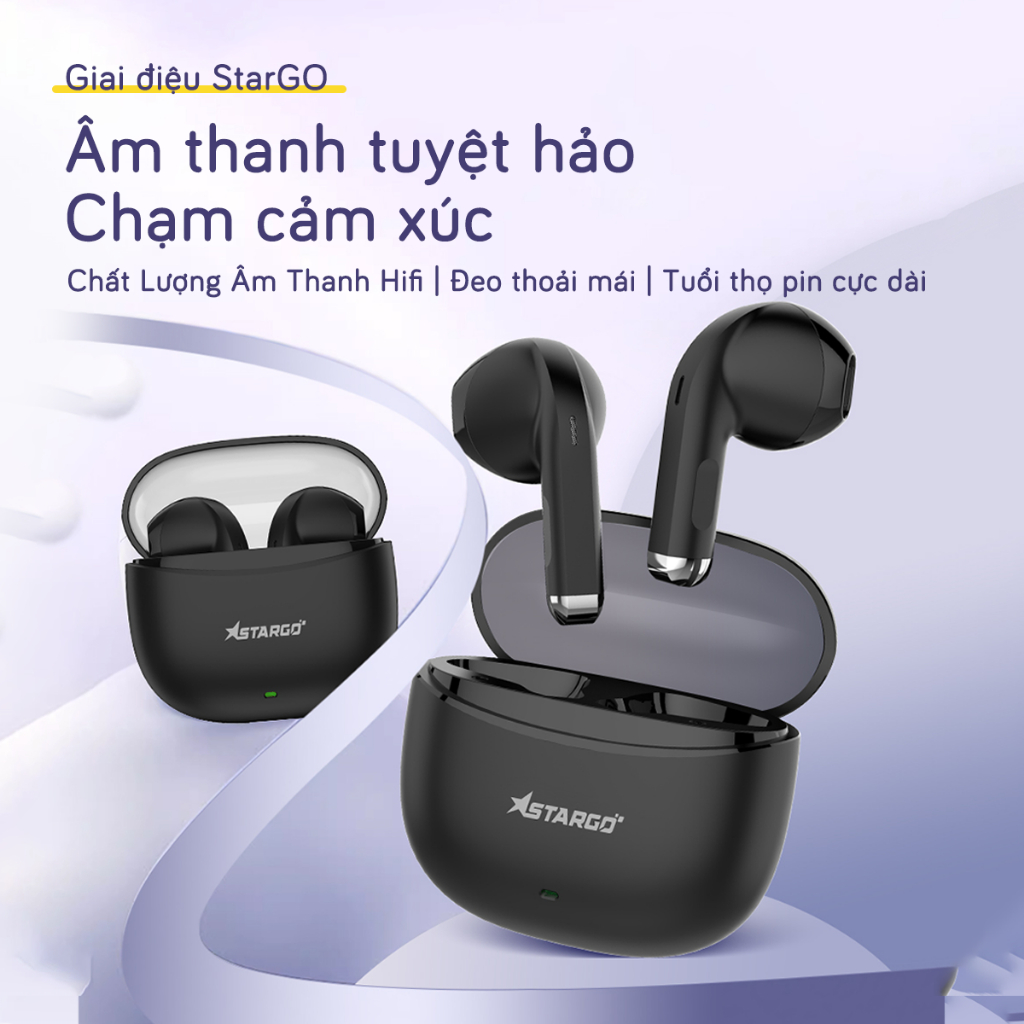 Tai nghe True Wireless StarGO Tune Bluetooth 5.4 màn loa Dynamic Driver 13mm phát nhạc Lossless | BigBuy360 - bigbuy360.vn