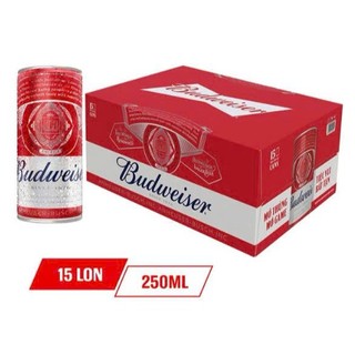 Thùng 24 Lon/15 lon Bia Budweiser (330ml/ 250ml/lon)