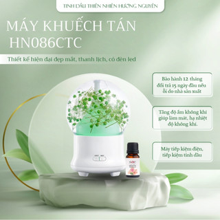 Máy khuếch tán, máy xông cẩm tú cầu HN086CTC Tặng tinh dầu 10ml, dễ thương, xinh xắn, nhỏ gọn