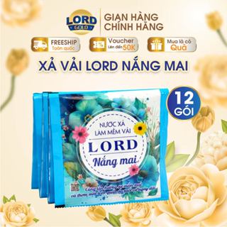 Nước Xả Làm Mềm Vải Lord Hương Nắng Mai Lưu Hương Thơm Mát Ngăn Mùi Mồ Hôi Giữ Màu Quần Áo Gói Nhỏ Tiện Lợi 20mlX12 gói