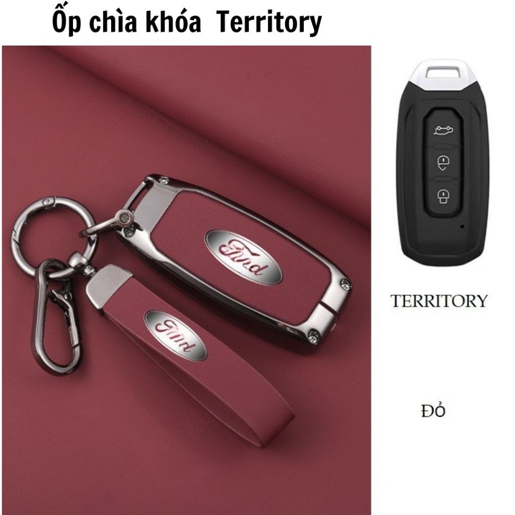 Vỏ Bảo Vệ Chìa Khóa Smartkey Áp Dụng Cho Territory – Hợp Kim Sáng Bóng + TPU Chống Xước
