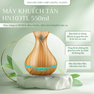 Máy khuếch tán, máy xông HN103TL có remote điều khiển kèm tinh dầu 10ml Thanh lọc không khí