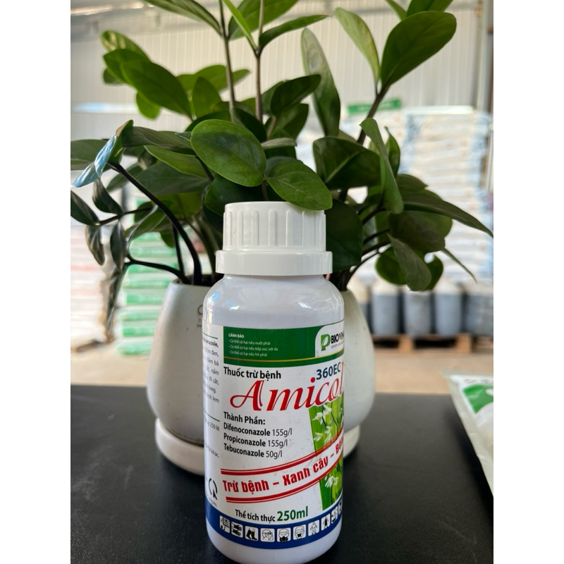 Thuốc trừ bệnh AMICOL - Trị Thán Thư, sương mai, phấn trắng - chai 250ml pha 200 lít nước