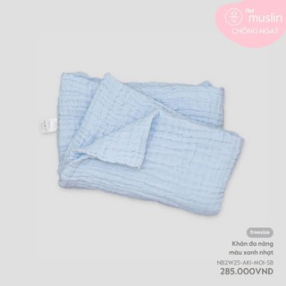 Nous Phụ Kiện Khăn 6 lớp đa năng, khăn tắm cho bé, khăn ủ chất liệu muslin thấm hút tốt size 110x 110cm BST T8