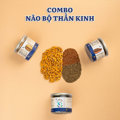 [COMBO 3 HẠT VÀNG – BỔ NÃO & GIẢM STRESS] Combo mini size giúp tăng trí nhớ – tập trung – giảm căng thẳng tự nhiên