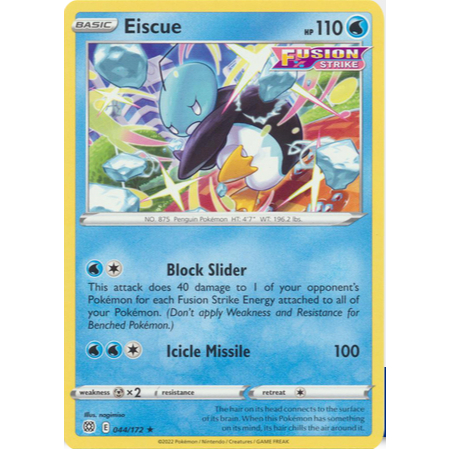 [Thẻ bài Pokemon TCG] Eiscue - 044/172 - Rare
