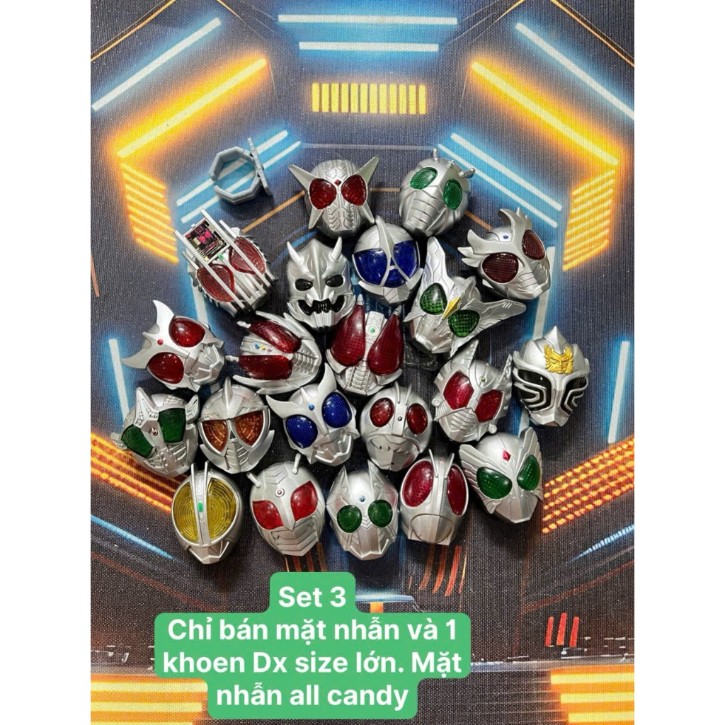 Combo Mặt Nhẫn Và Khoen Dx Size Lớn Của Wizard Ring Trong Phim Kamen Rider Wizard Chính Hãng Bandai
