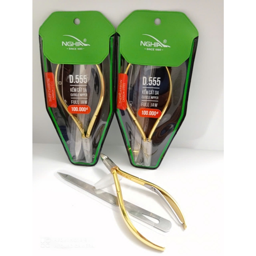 Kềm cắt da thép chuyên dụng Nghĩa D555, Kìm Nghĩa Nhặt Da D.555 Chính Hãng - TD135