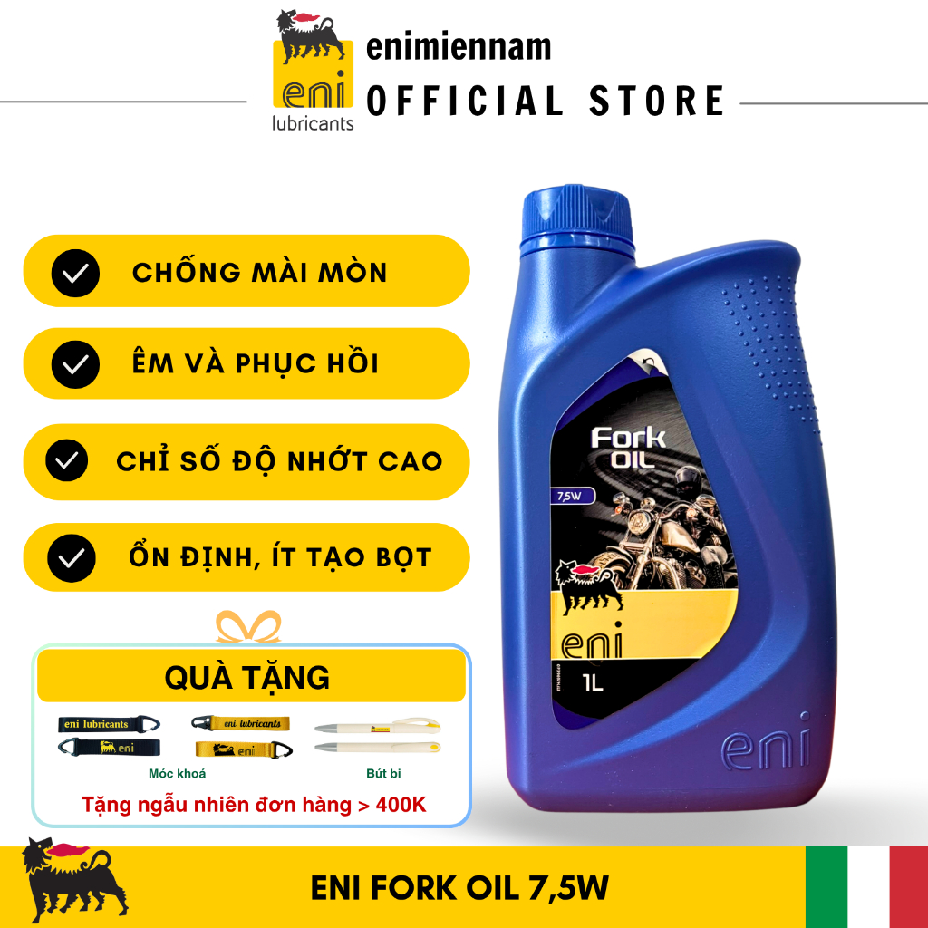 (HCM) Dầu phuộc Eni 7,5W nhập khẩu Ý