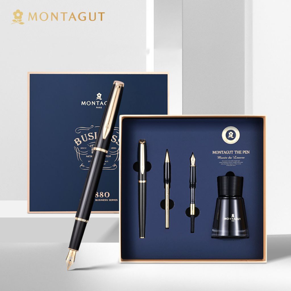 Bút ký Montagut cao cấp 2k7, BÚT KÝ KHẮC TÊN MIỄN PHÍ THEO YÊU CẦU KHẮC LOGO - FULL BOX