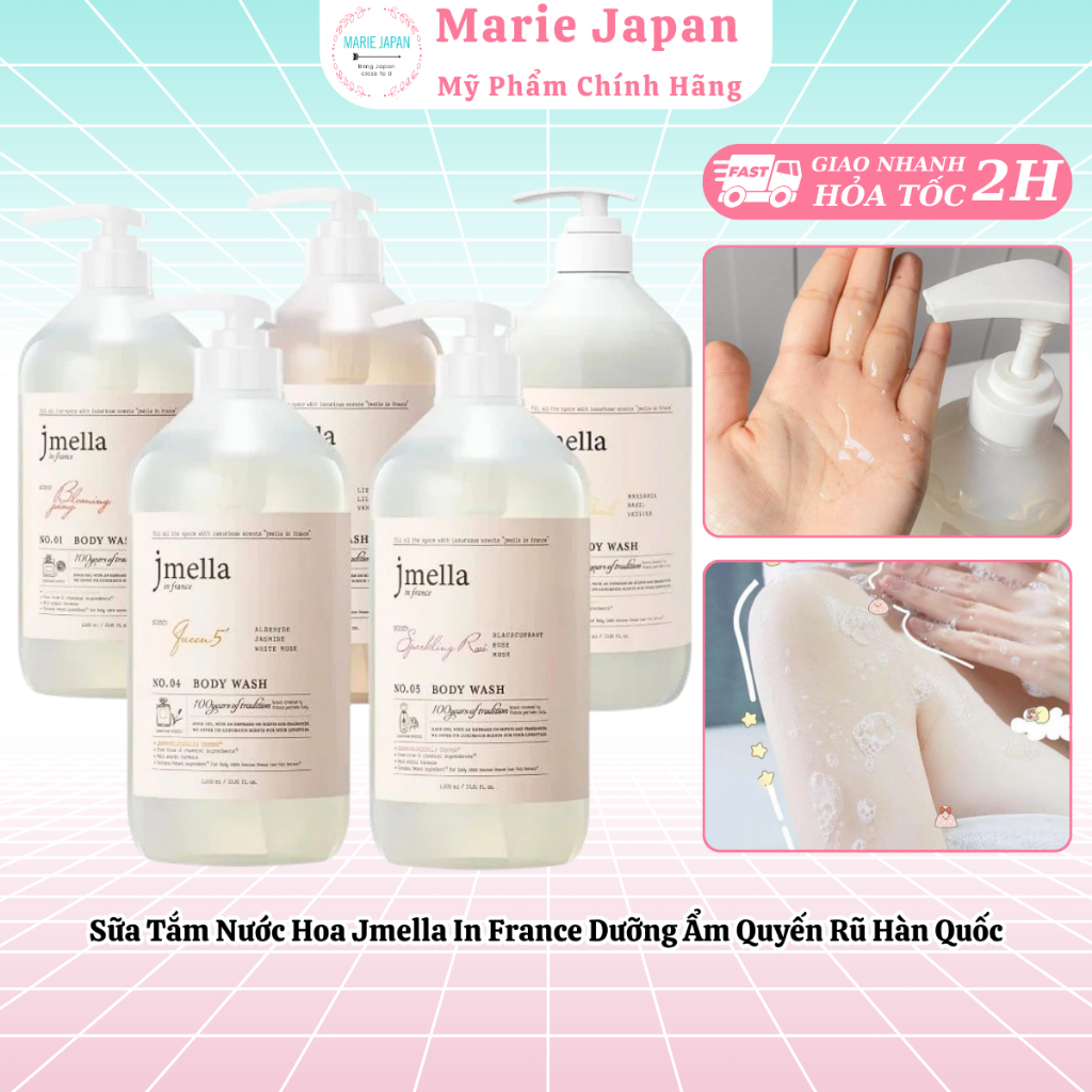Sữa Tắm Nước Hoa Jmella In France Dưỡng Ẩm Quyến Rũ Hàn Quốc