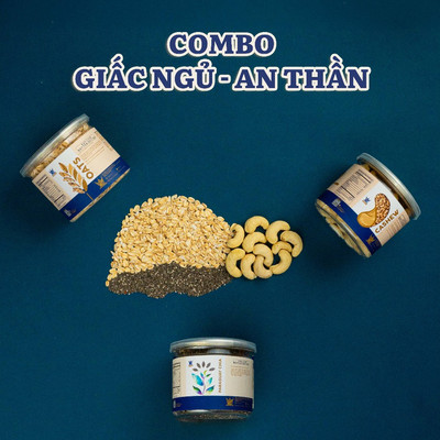 [Combo Giấc Ngủ - An thần] Combo 3 món (Táo đỏ, Hạt điều, Bí xanh)