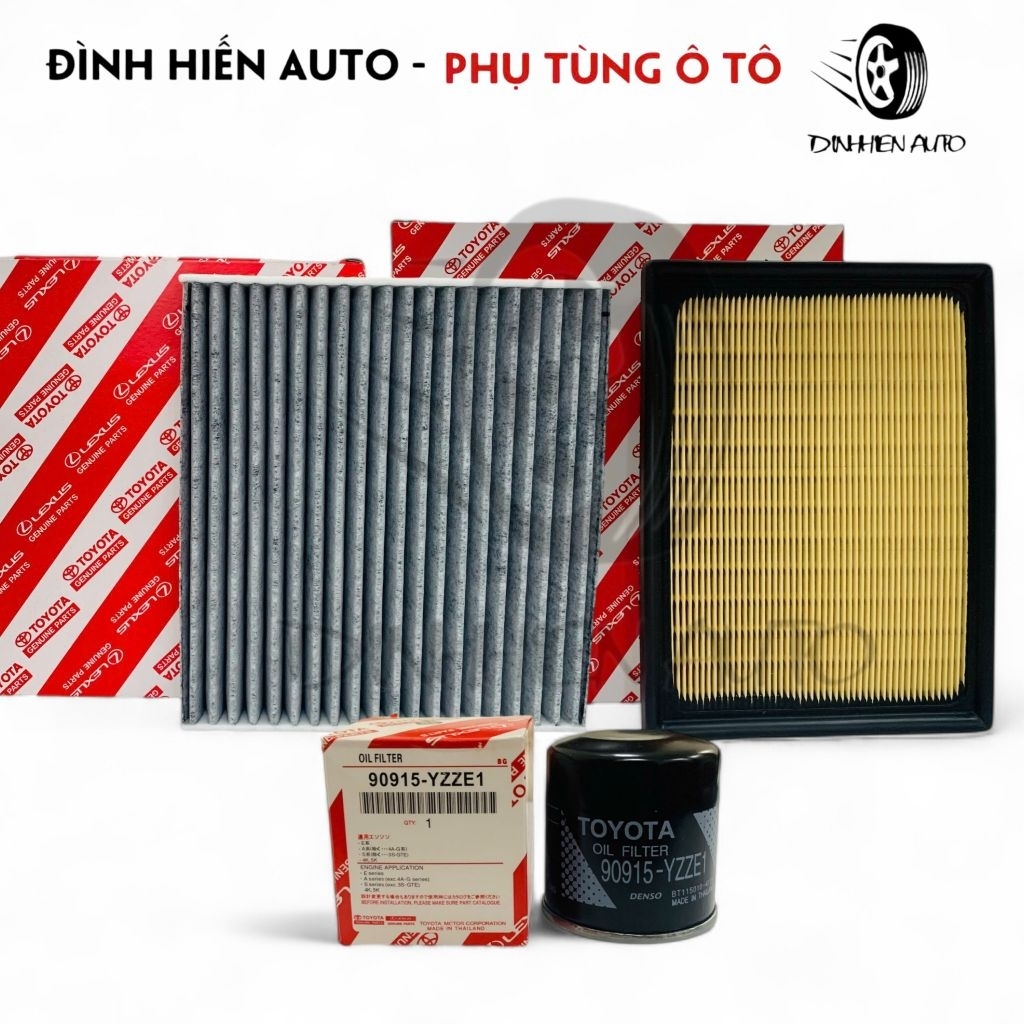 Veloz (2022-24), Avanza (2022-24), Raize (2022-24): Lọc gió động cơ, lọc điều hoà & lọc nhớt