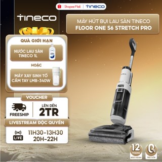 Máy hút bụi lau sàn khô ướt Tineco Floor One S6 Stretch Pro-Điện phân khử khuẩn-Lực hút 20000pa-Chống rối-Giặt sấy 85 độ