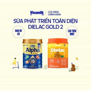 (HSD T2-2028) (Mẫu Mới Có Tích Điểm) Sữa Bột Vinamilk Dielac Gold 2 800g.