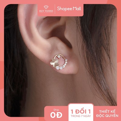 Bông Tai Vàng Tây BTPTB343 Huy Thanh Jewelry