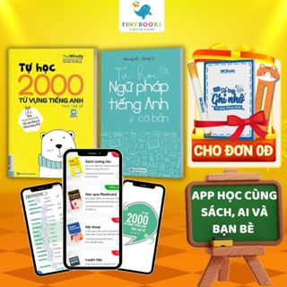 Sách - Combo Tự học ngữ pháp tiếng Anh cơ bản và Tự học 2000 từ vựng tiếng Anh theo chủ đề - Khổ nhỏ cầm tay