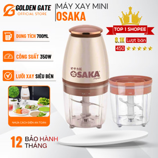 Máy Xay Cầm Tay Đa Năng OSAKA Nắp Đồng Công Suất 350W Dung Tích 700ML, Xay Thịt, Cá, Cua, Sinh Tố
