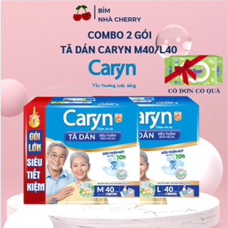 Tã Bỉm Dán Người Lớn Caryn Size M40, L40 Miếng Gói Siêu Tiết Kiệm siêu thấm
