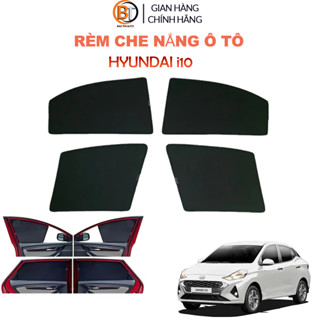 Rèm che nắng cho xe dùng cho cửa kính xe Huyndai I10 2007-2013, 2015- 2020, 2021-2025 hơi có nam châm chống nắng