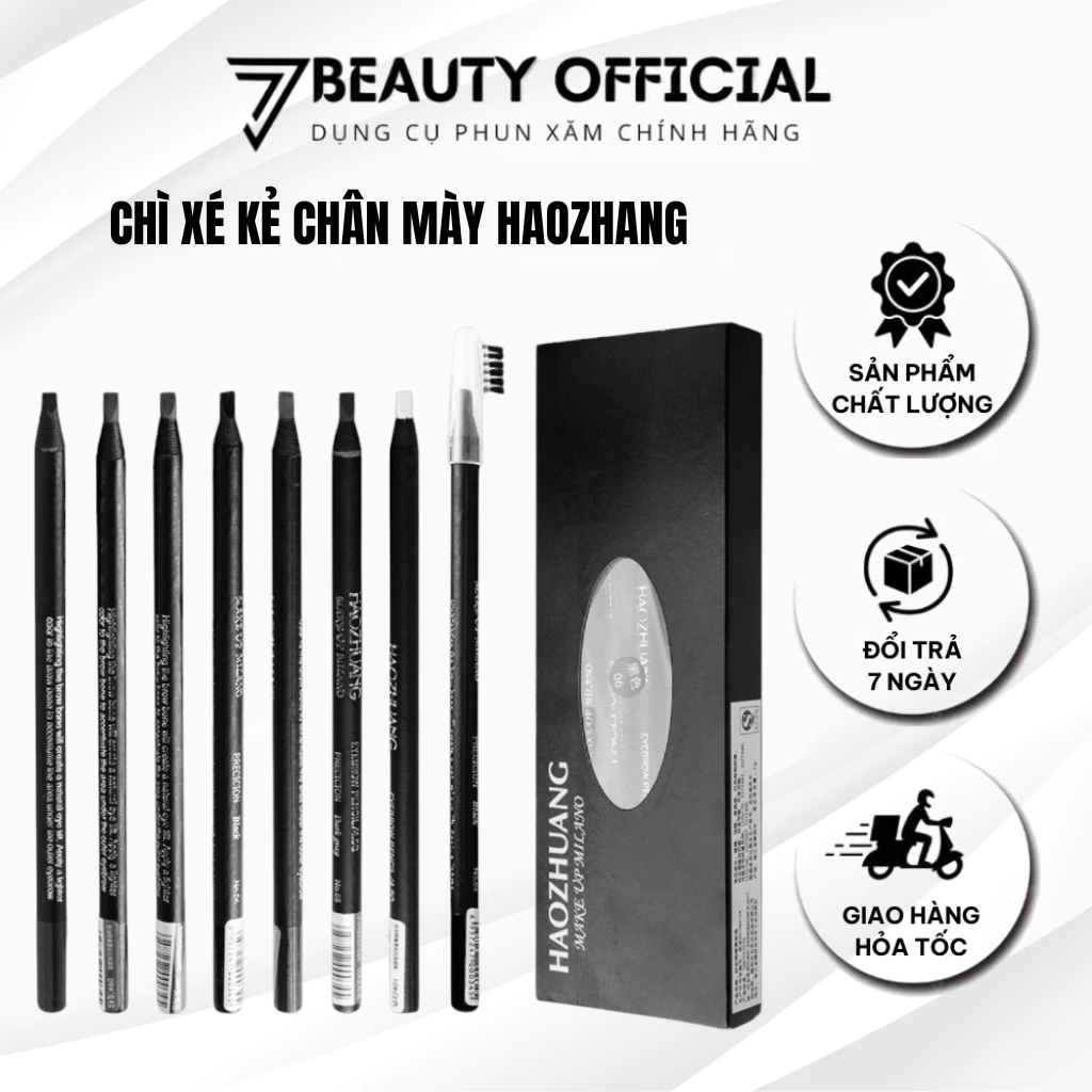 Chì Vẽ Định Hình Phun Xăm – Chì Phổ Thông Giá Rẻ / Chì Haozhuang Cao Cấp – Nét Rõ, Dễ Vẽ, Dùng Cho Chân Mày – Môi – Mí