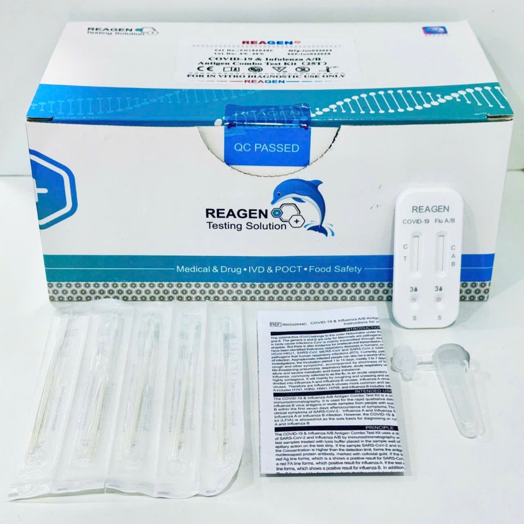 Test Xét Nghiệm Nhanh 5 Trong 1 Cúm A, Cúm B, Covid19, RSV Virus, Adeno Virus