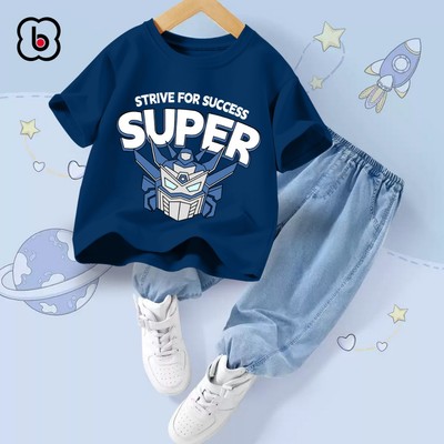 Đồ bộ bé trai BabyloveGO, set quần áo cho bé trai đi học, đi chơi phong cách Hàn Quốc