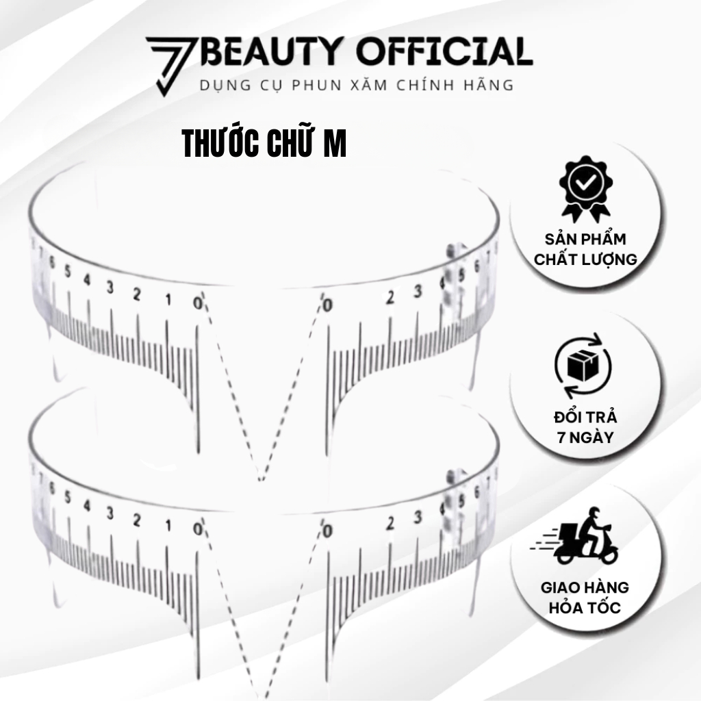 Thước Chữ M Phun Xăm Thẩm Mỹ