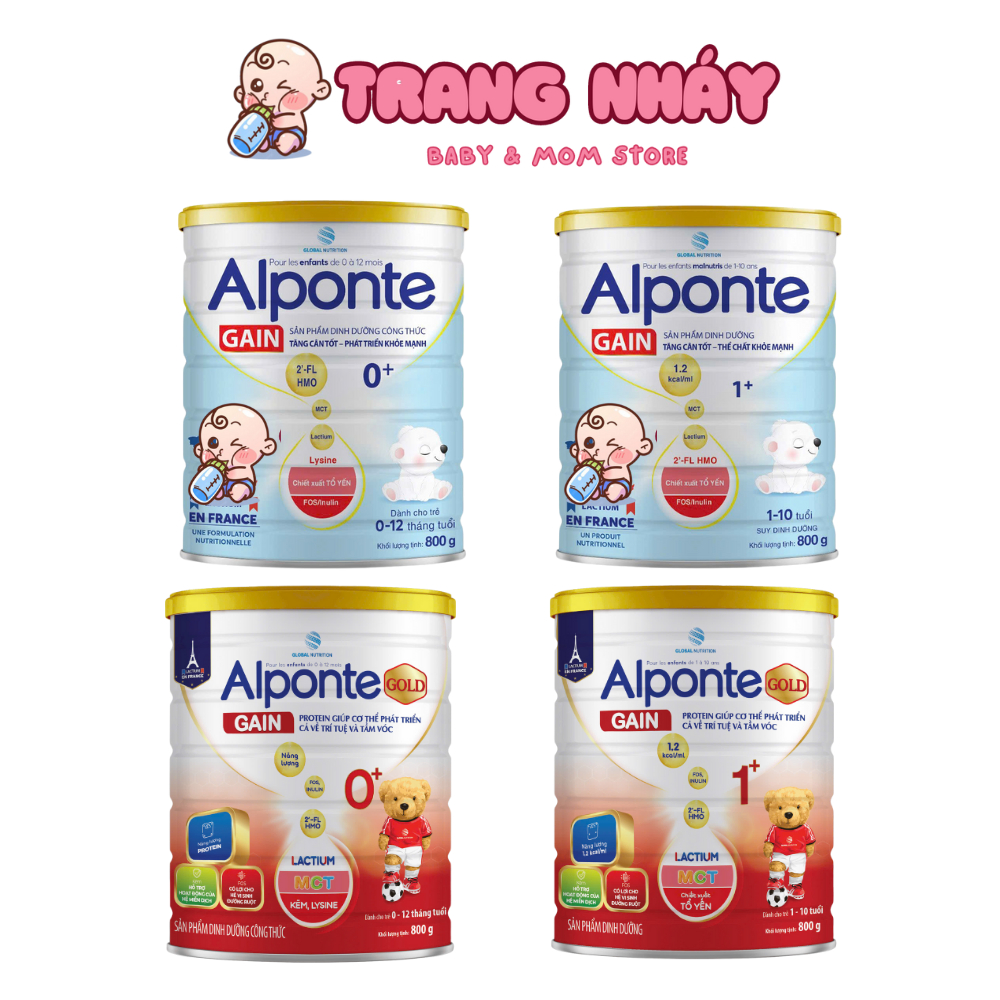 Sữa bột Alponte Gain/Gain Gold 0+ 1+ 800g (date mới) - SỮA BỈM TRANG NHÁY 2