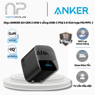 [ Hàng Chính Hãng ] Sạc ANKER 313 GEN 2 30W 1 cổng USB-C PiQ 3.0 tích hợp PD/PPS - A2639 - BH 18 tháng