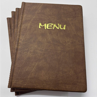 Bìa menu simili a4 khổ 31x 23cm có 10 lá nhựa