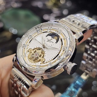 Đồng Hồ Nam PT Philipers Núm Lồi Máy Cơ Japan Cao Cấp Đầy Đủ Hộp,Sổ,Thẻ ( Bảo Hành 3 Năm)