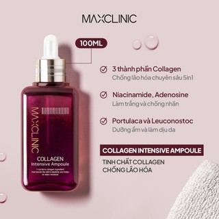 Tinh Chất MaxClinic Dưỡng Da Căng Bóng, Ngăn Ngừa Lão Hóa, Mờ Thâm Nám, Cấp Ẩm Tức Thì 100ml