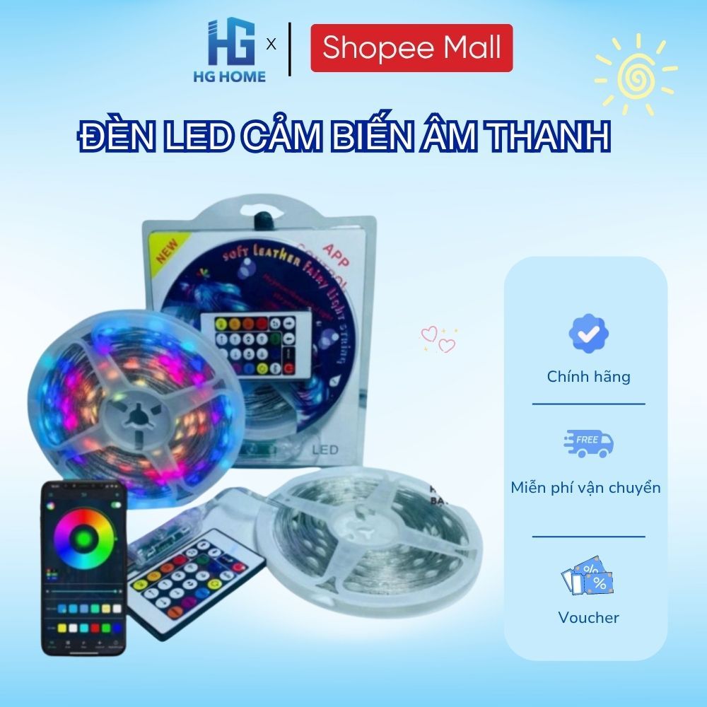 Dây Đèn Led đuổi ARGB 10M,20M Cổng USB 16 Triệu Màu Nháy Theo Nhạc, Chống Nước, Điều Khiển Remote HG