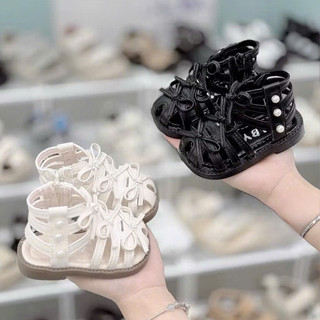  Dép Sandal bé gái Dép Sandal chiến binh cho bé tập đi Đính Nơ- Đính Ngọc xinh yêu đế êm mềm chống trơn trượt tốt M807 