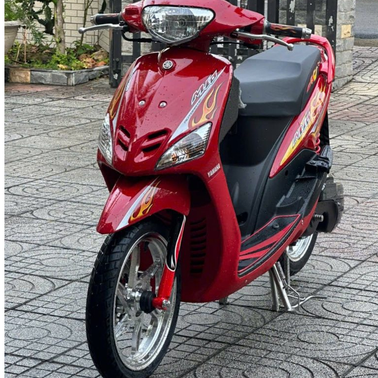 Tem Rời Mio Đỏ Mẫu Tem Lửa Đẹp Chế Dán Được Nhiều Màu Xe , Deca; PVC 5 Lớp Bền Màu