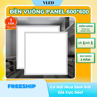 Đèn vuông panel 600*600 (mm) Công suất 100W | Đèn panel ốp nổi bắt vít Đèn thả trần thạch cao BH 2 năm