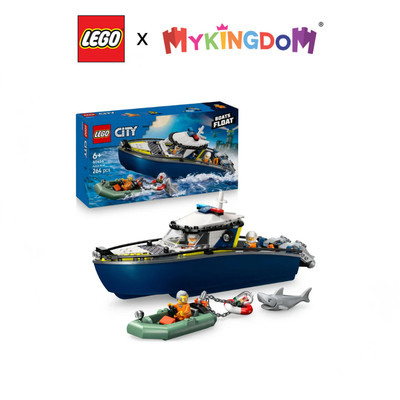 Đồ Chơi Lắp Ráp Tàu Cảnh Sát – Truy Bắt Tội Phạm LEGO CITY 60456 (264 chi tiết)