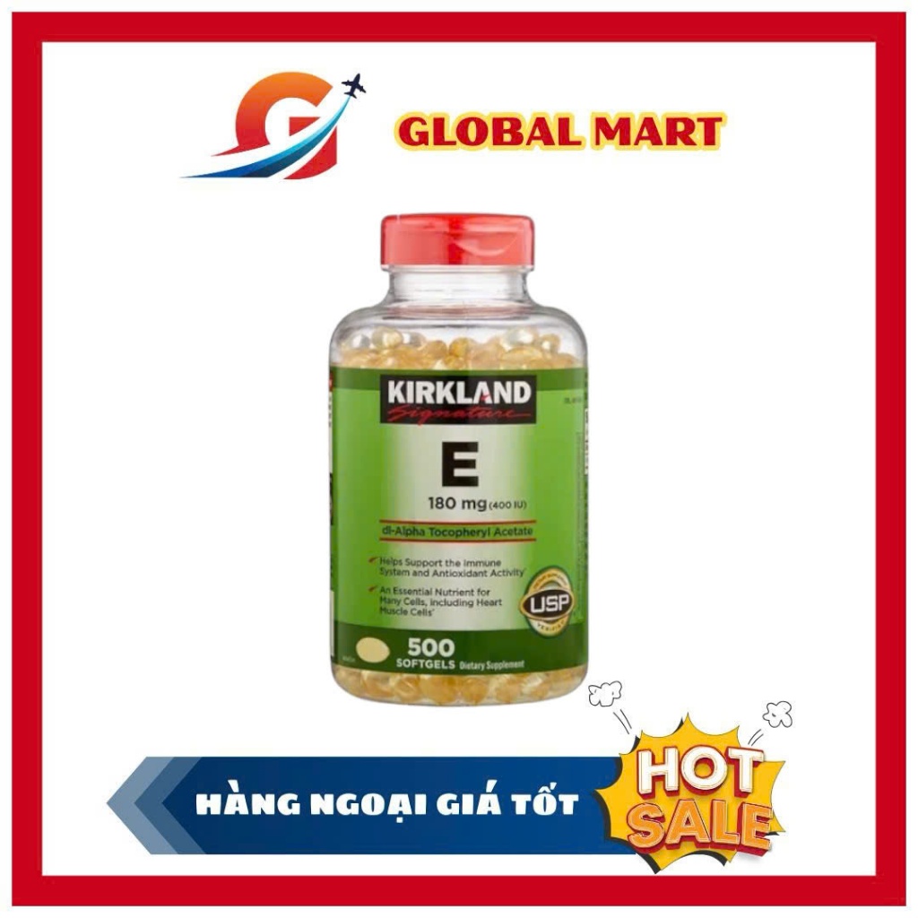 Vitamin E 400 IU 500 Viên Kirkland Của Mỹ