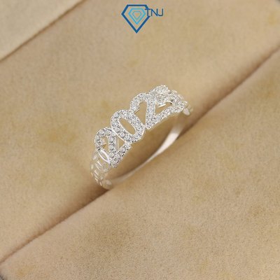 Nhẫn bạc nữ kim tiền năm 2025 đính đá Cubic Zirconia sang trọng NN0502 - Trang Sức TNJ