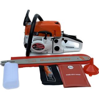 máy cưa sích chạy xăng kasmasu -KM7300- lam dài 55cm xích 34 mắt nhông đồng tiền