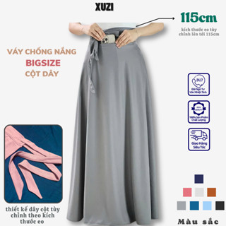Váy chống nắng nữ bigsize cột dây chân váy quây chống nắng tùy chỉnh được kích thước eo vải umi chống tia UV nhà XUZI